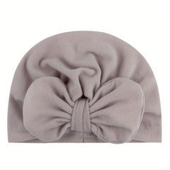 Soft Turban Headwarp Knotted Bow Hat for Newborns