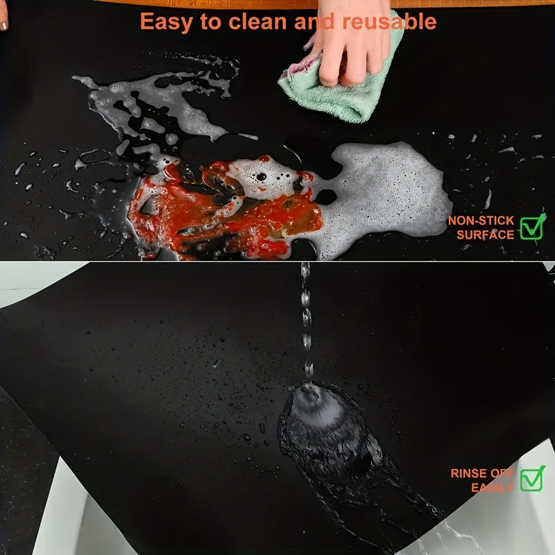 16.5in & 11.6in Oven Liner Non-stick Heat Resistant Grill Mat