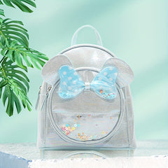Cartoon Cat Bow Decor Casual Backpack for Kids