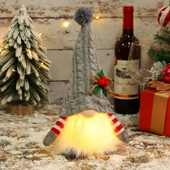 Christmas Knitted Hat Luminous Doll Winter Beanie