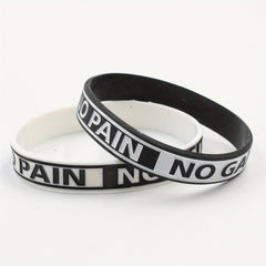 Set of 2 Motivational Silicone Bracelets - Positive Sayings