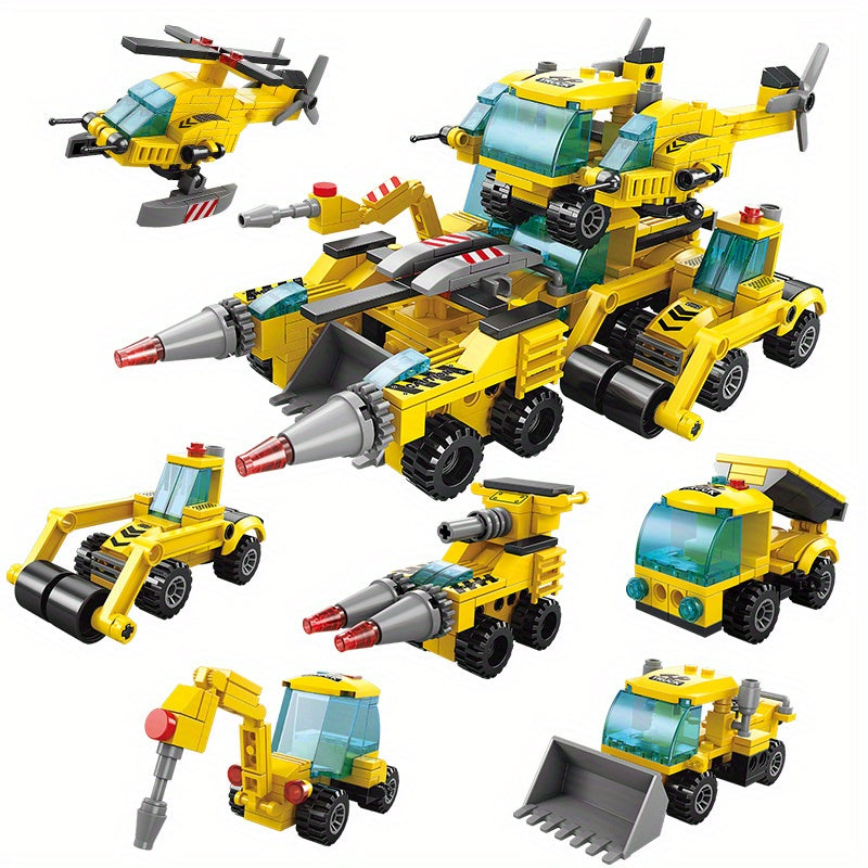 461pcs City Engineering Drill Truck Building Blocks Set Construction Toy