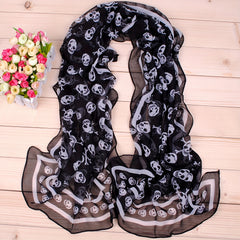 Boho Flower Print Chiffon Scarf Warm Shawl Sunscreen Hijab
