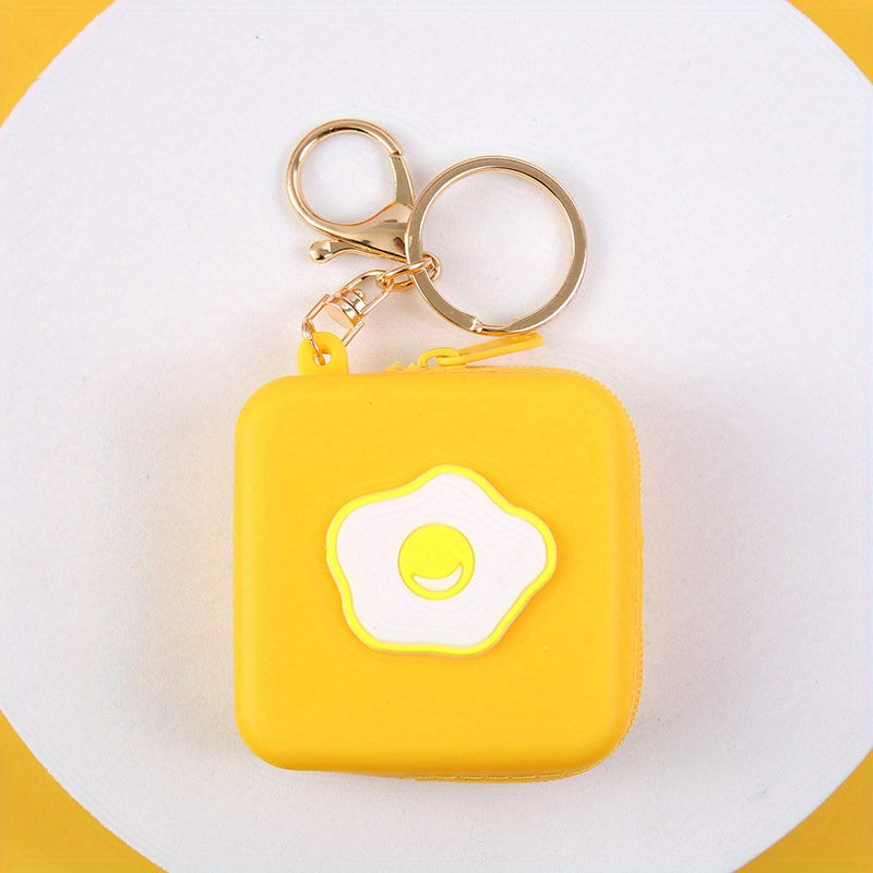 Cartoon Silicone Coin Purse Key Bag Zipper for Girls