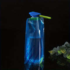 4pcs Collapsible Water Bottle 500ML Reusable Water Bag