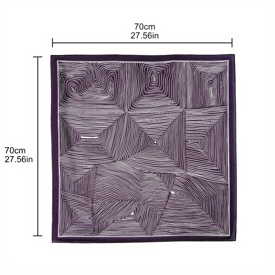Plaid Print Bandana Classic Shawl Satin Square Scarf Neckerchief