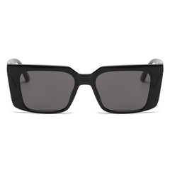 Square Sunglasses Thick Edge Temple Pattern