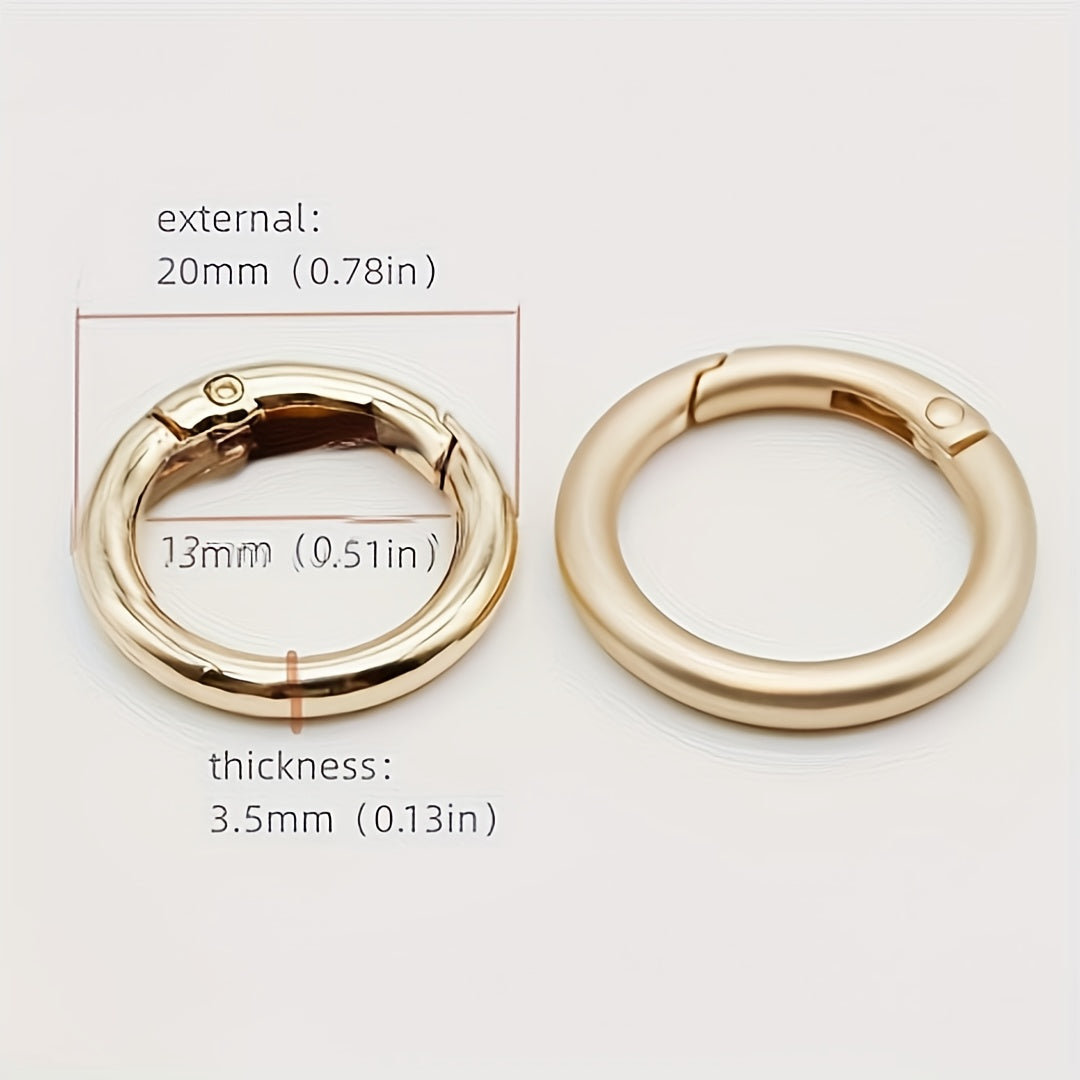 2pcs 0.8in Inner O-ring Spring Trigger Clip for Wallet Making