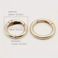 2pcs 0.8in Inner O-ring Spring Trigger Clip for Wallet Making
