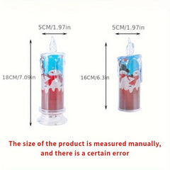 Christmas Flameless Candle Santa Claus Snowman Base LED Decoration