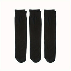 3 Pairs Mesh Calf Stockings & Knee High Socks Women's Hosiery