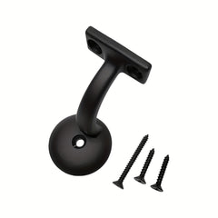 5 Sets Handrail Brackets Round Stair Rail Supports with Screws