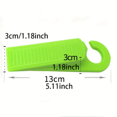 2pcs Anti-Pinch Door Stoppers with Hook, Removable Safety Equipment