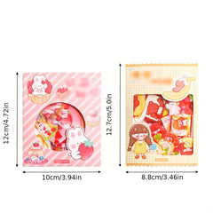 45pcs Cartoon Dessert Stickers - Waterproof and Adorable for Decorating