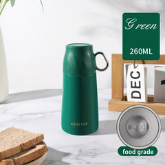 Double Layer Stainless Steel Thermal Cup, Leakproof Insulated Water Bottle