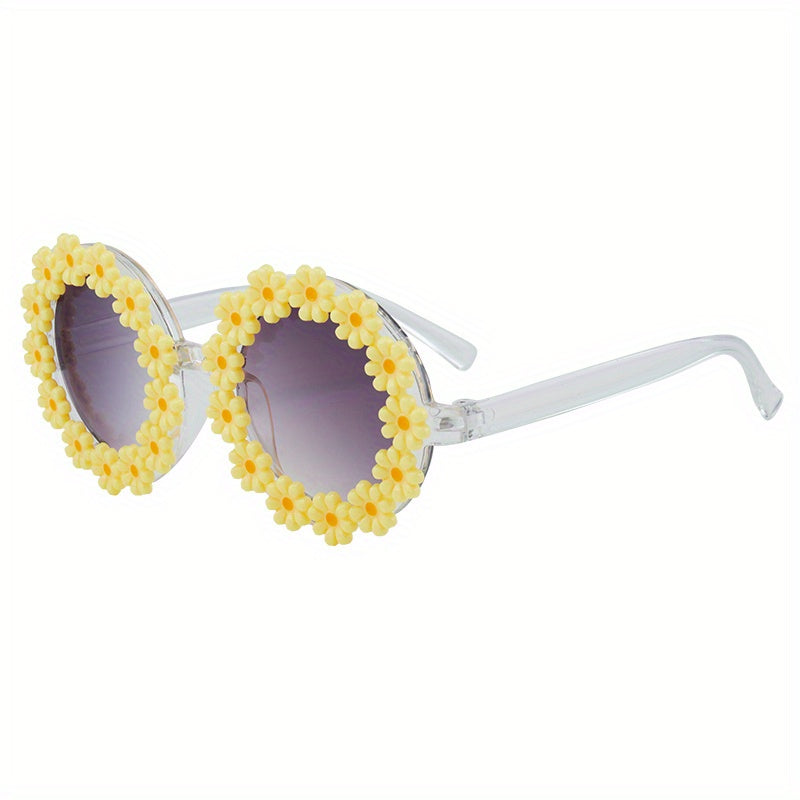 Girls Daisy Frame Sunglasses for Outdoor Travel