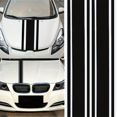 Car Hood Stripe Vinyl Body Sticker Decal 2pcs 183X8CM
