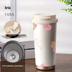 18oz Insulated Stainless Steel Travel Mug, Bowtie Cartoon