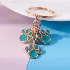 Cat Paw Keychain Footprints Accessory Girls Women