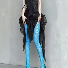 Fishnet Tights Hollow Out High Waist Mesh Pantyhose Women's Stockings