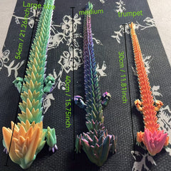 Large Dragon Head Toy - Colorful Plastic