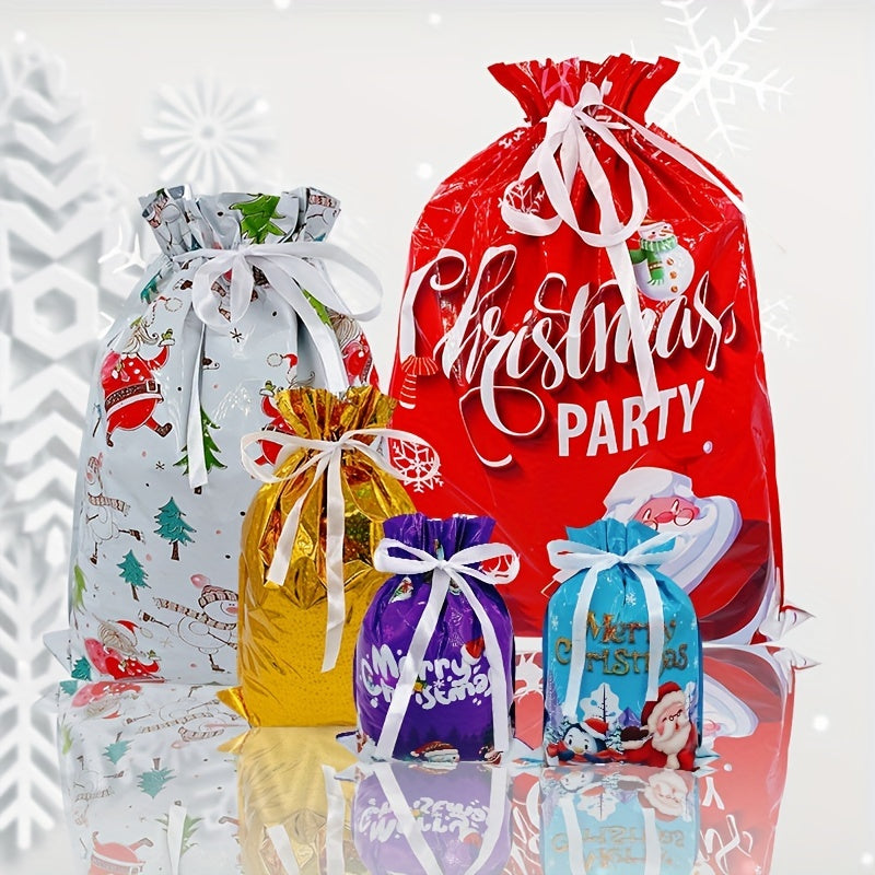 15pcs Christmas Gift Packaging Bags In Combo Xmas Style Gift Bags