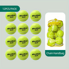 12pcs High Resilience Tennis Balls and Racket Overgrips Set