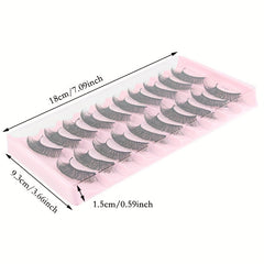10 Pairs Natural Slender Thick False Eyelashes Extension