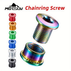4pcs Bike Chainring Bolts Aluminum Alloy Replacement Parts