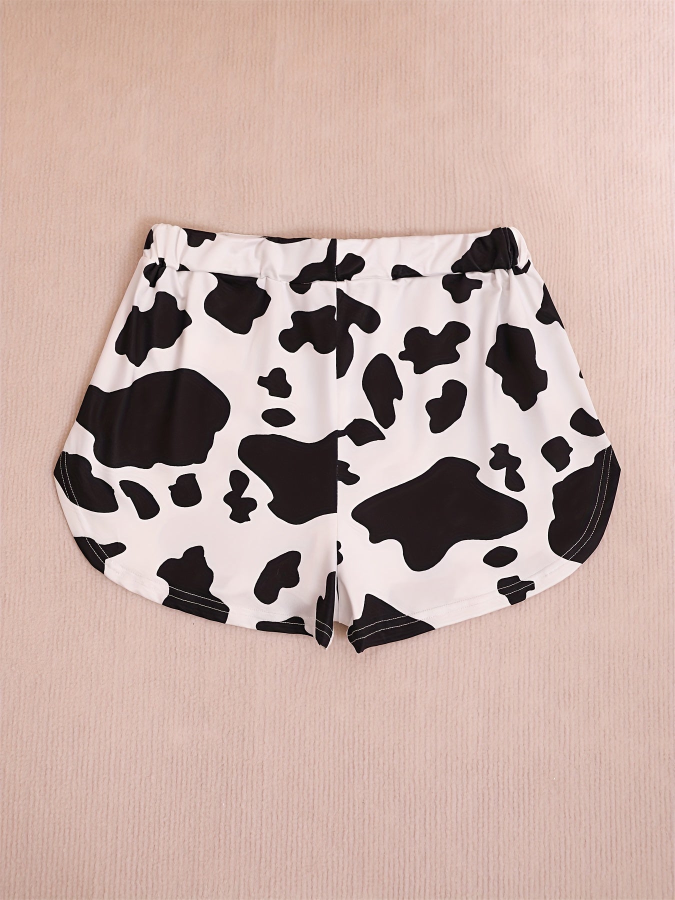 Cow Print Shorts Casual Drawstring Summer Versatile Shorts