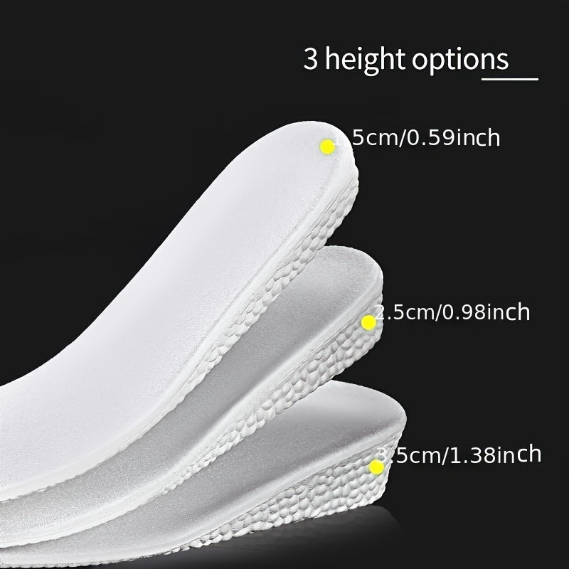 Height Increased Popcorn Memory Foam Insoles for Men Women