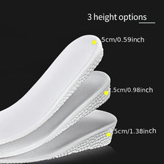 Height Increased Popcorn Memory Foam Insoles for Men Women
