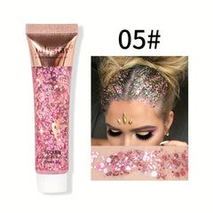 Gel Glitter Eye Shadow Liquid for Face and Body - Polarized Stage Sequins