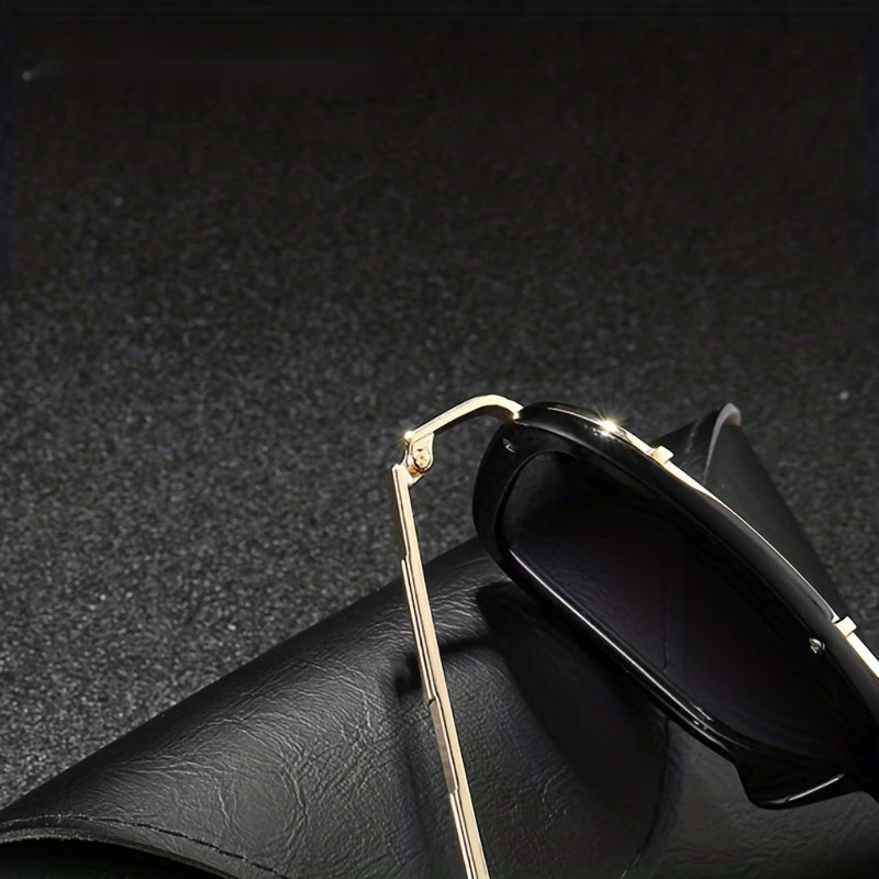 Men's Square Sunglasses Classic Style Large Frame UV Protection