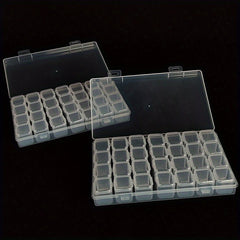 28 Grid Unloading Nail Box Beaded Storage Box High Transparent PP Empty Box