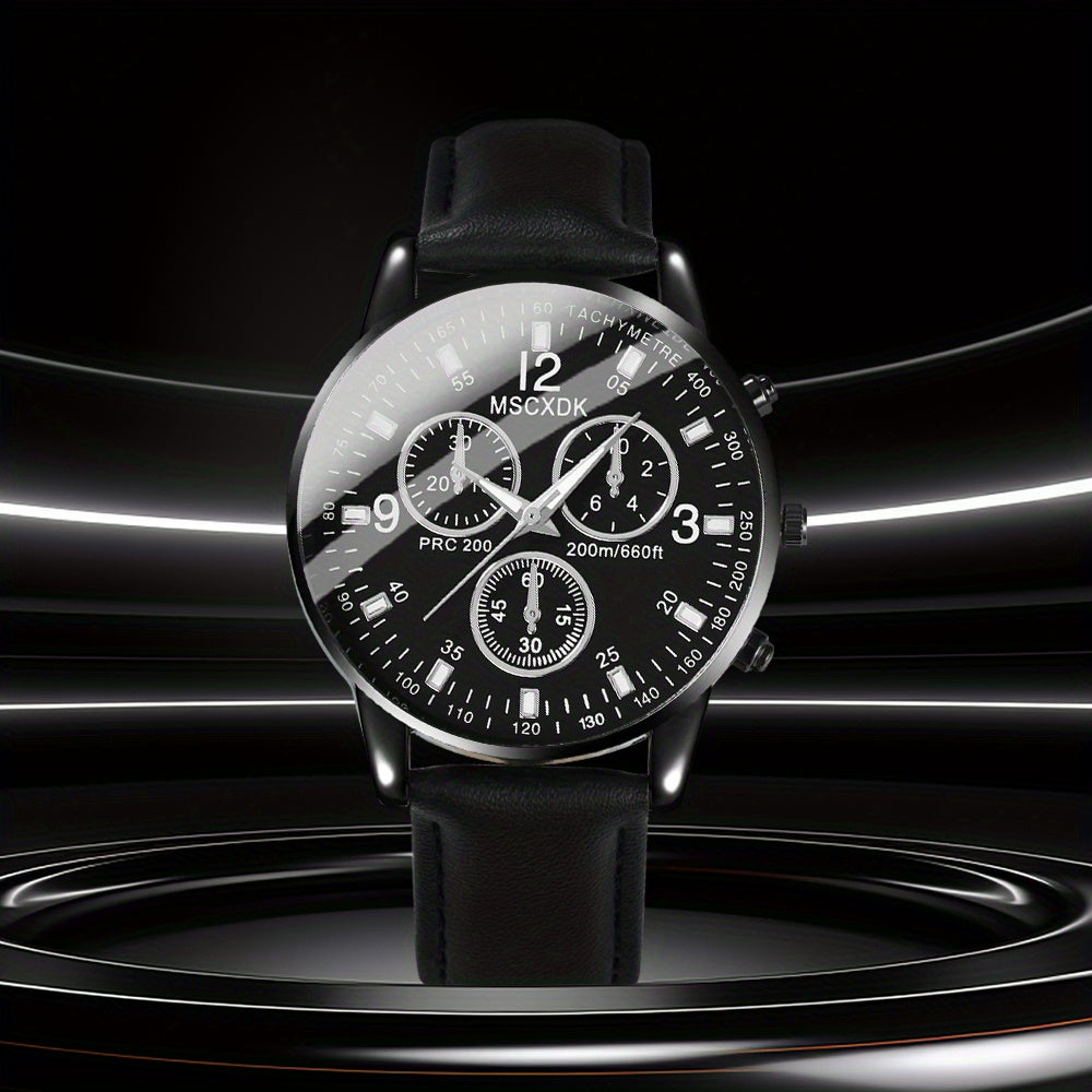 Unisex Casual Luminous Round Pointer Quartz Watch