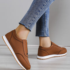 Women's Lightweight Low Top Sneakers Round Toe Casual Shoes