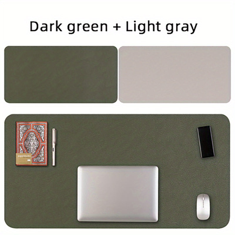 Large Double-sided PU Leather Office Desk Mouse Pad