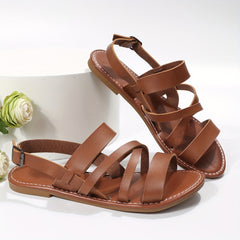 Women's Roman Flat Sandals Open Toe Anti-Skid Shoes