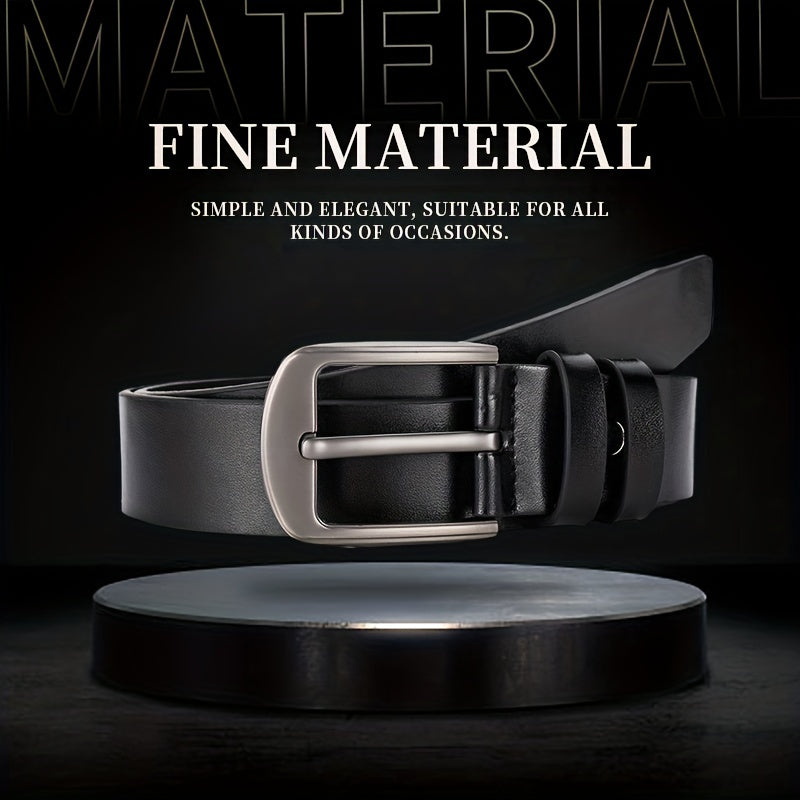 Men's Business Belt PU Leather Jeans Suit Pants Belt