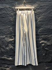 Stripe Print Wide Leg Pants Casual Loose Pants