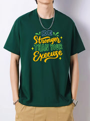 Men's Colorful Art Print Slim Fit T-shirt for Spring Summer