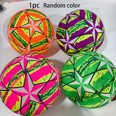 Rainbow Star Soccer Ball for Kids Colorful PVC Indoor Outdoor Beach Ball
