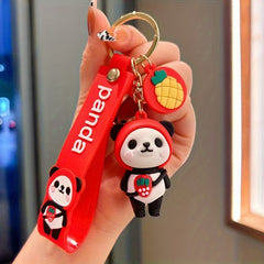 Cartoon Panda Keychain Pendant for Bag Decoration