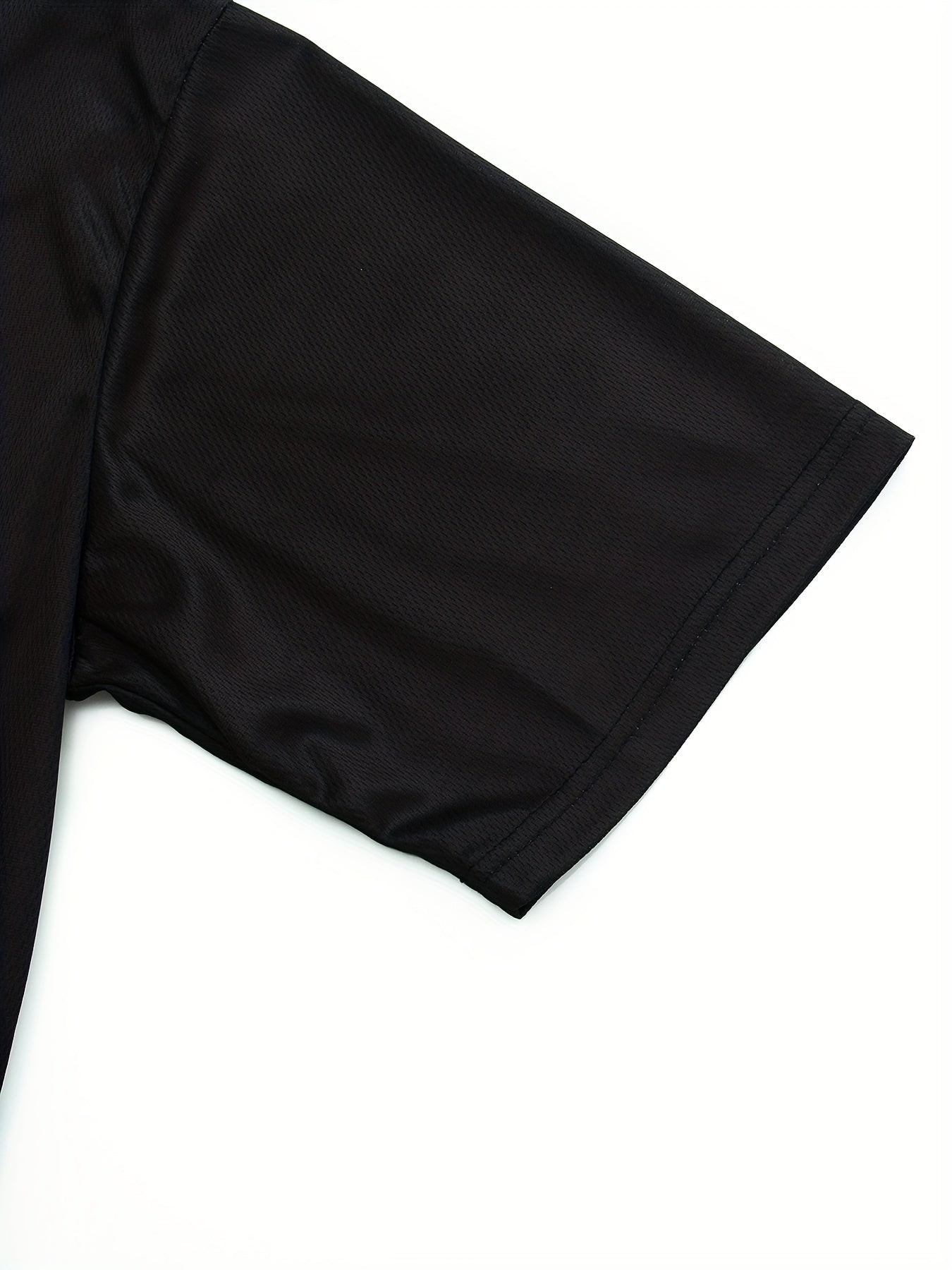 Men's Breathable Letter Print T Shirt for Running and Training