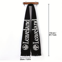 Maple Leaf Letter Pattern Couple Scarf Outdoor Warm Scarf