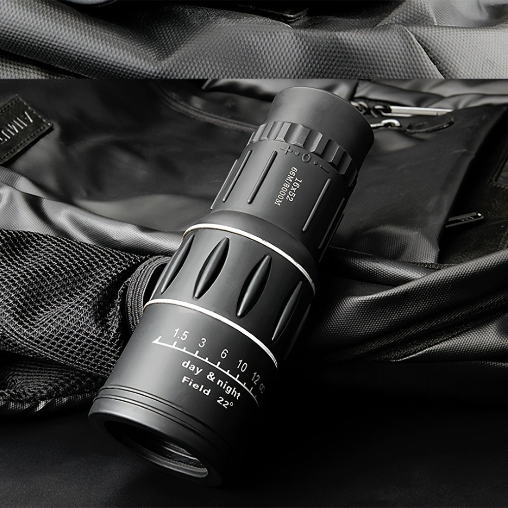 16x52 Monocular Telescope with Phone Clip & Tripod