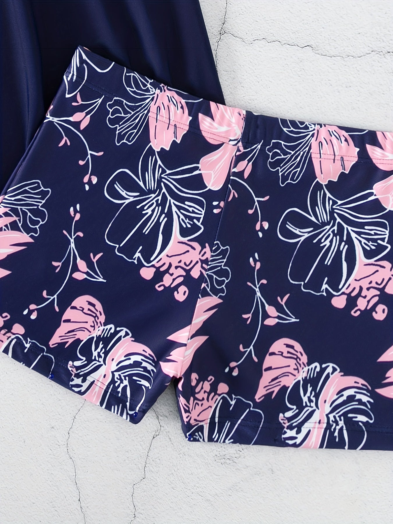 Floral Print Tankini Set Women's Swimsuit