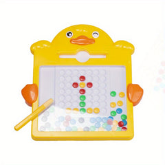 Large Magnetic Drawing Board for Toddlers with Magnetic Pen and Beads