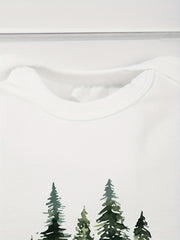Baby Boys Forest Pattern Short Sleeve Romper